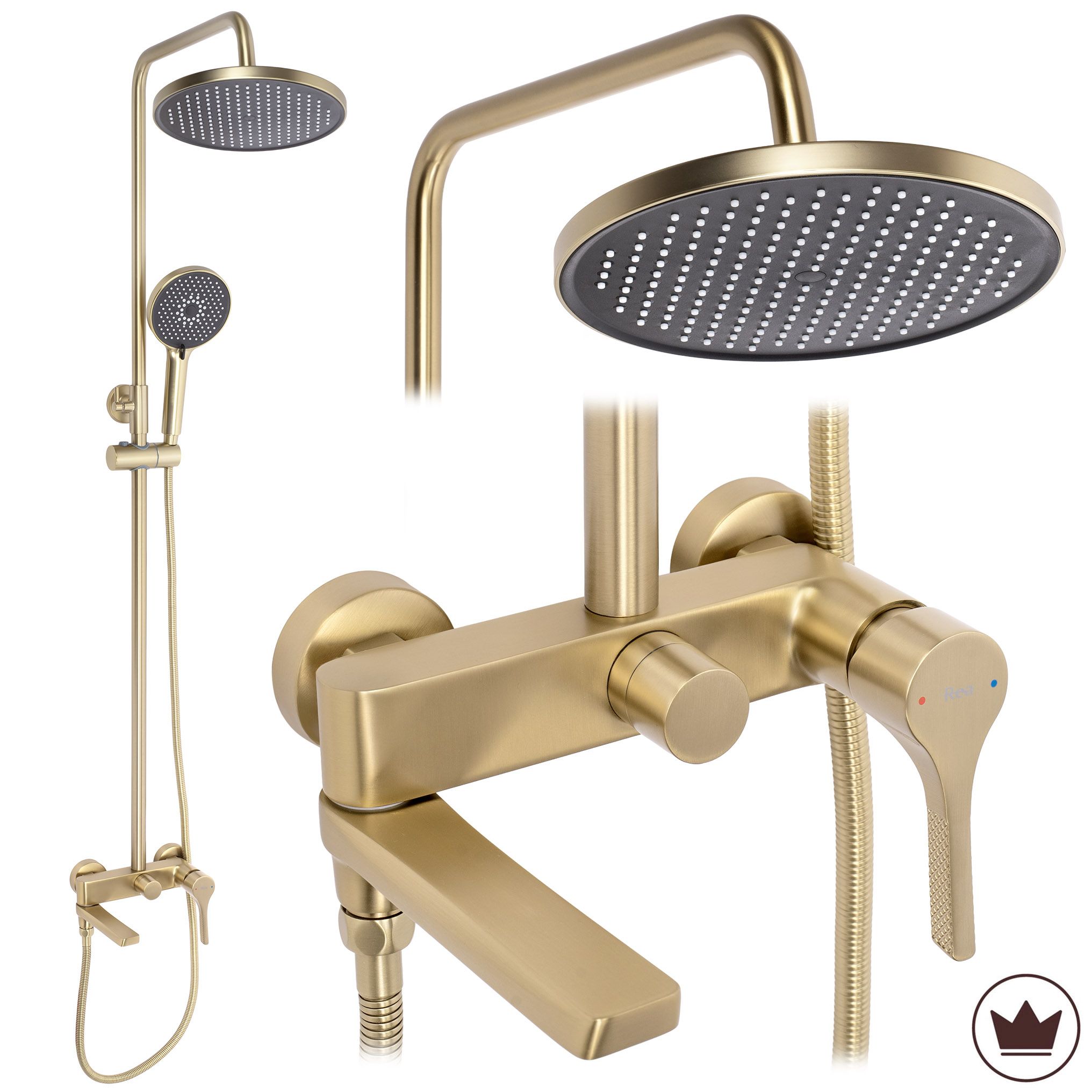 Tuš set PREMIUM Rea Maxim Brush Gold