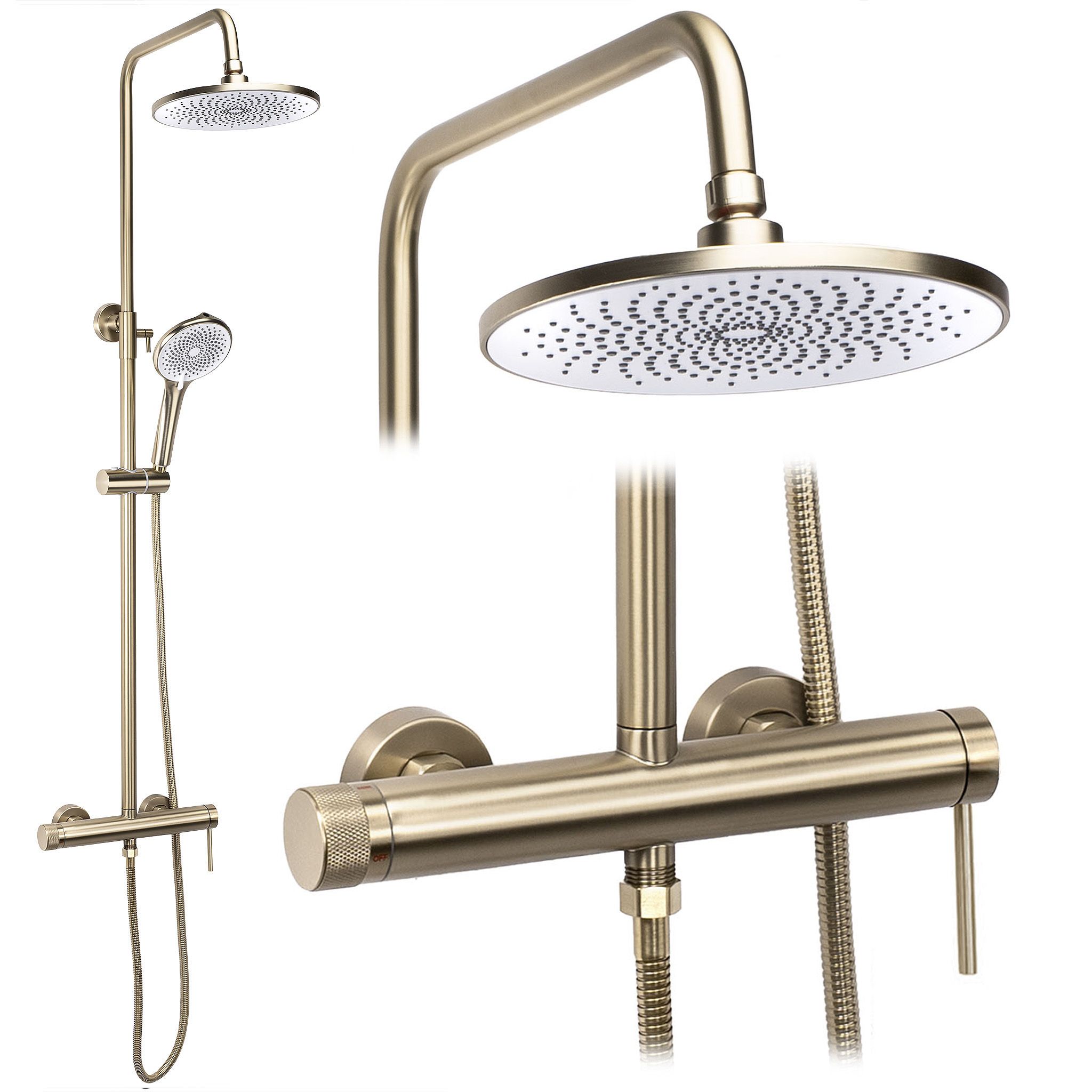 Tuš set Rea Foss Clif Brush Gold