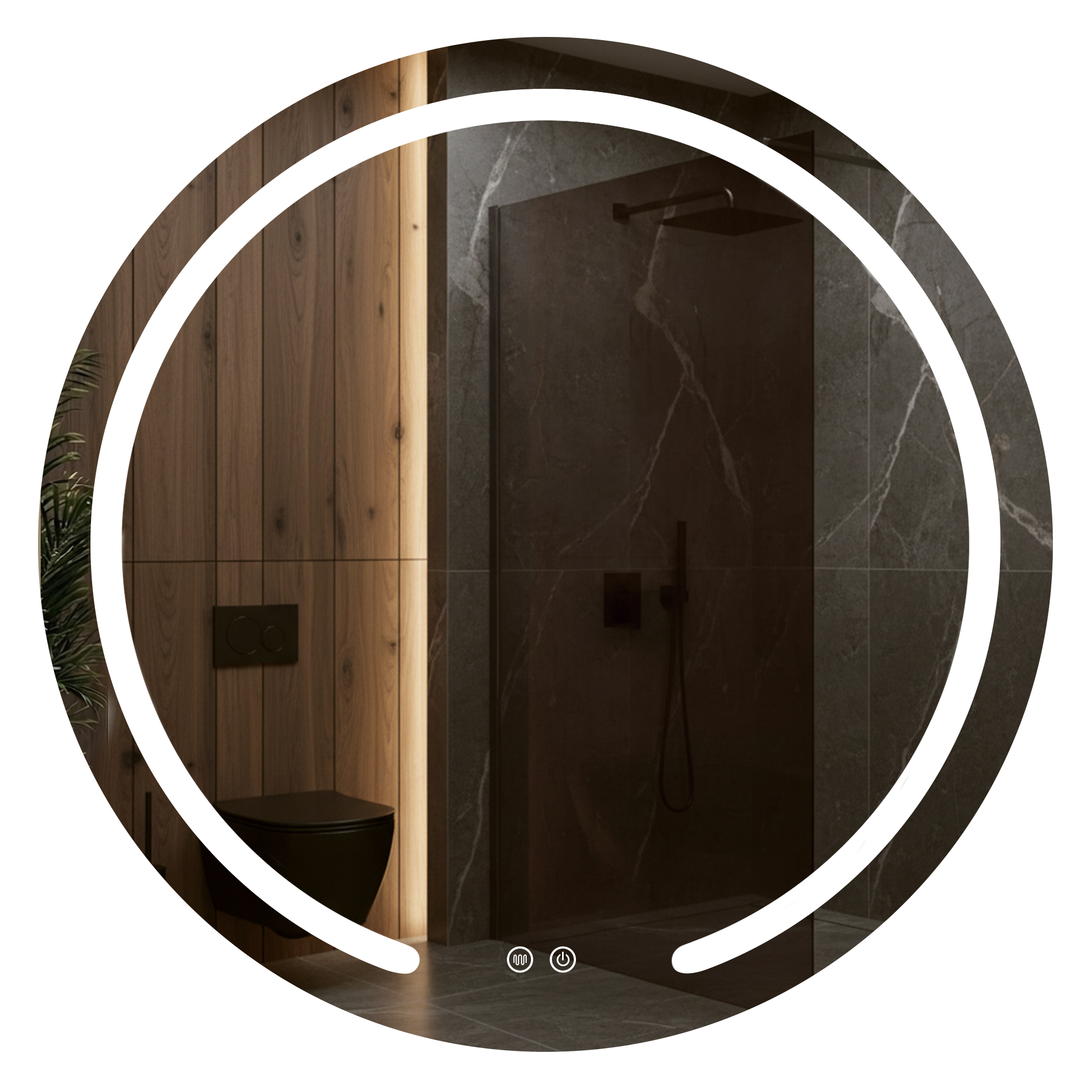 Ogledalo LED 80cm Modern