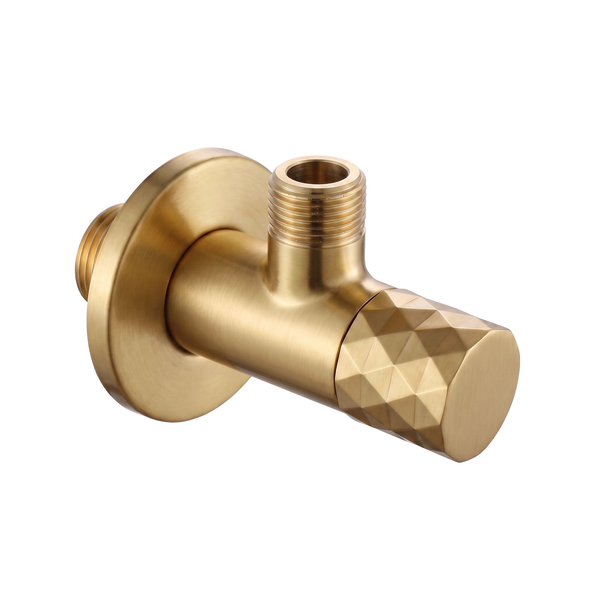 Kutni ventil Diamond 03 1/2" x 3/8" Brush Gold