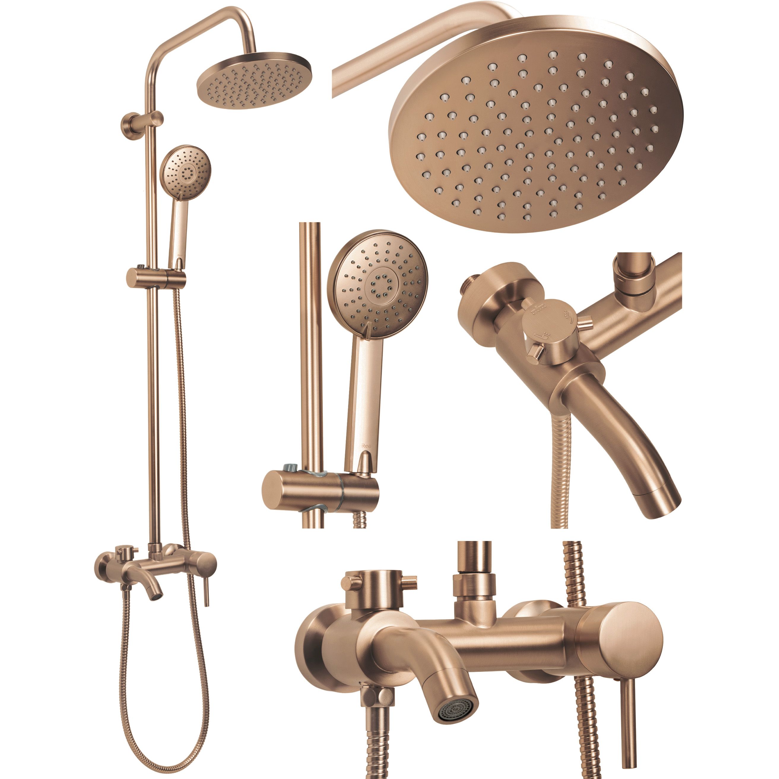 Tuš set Rea Luis Brush Copper