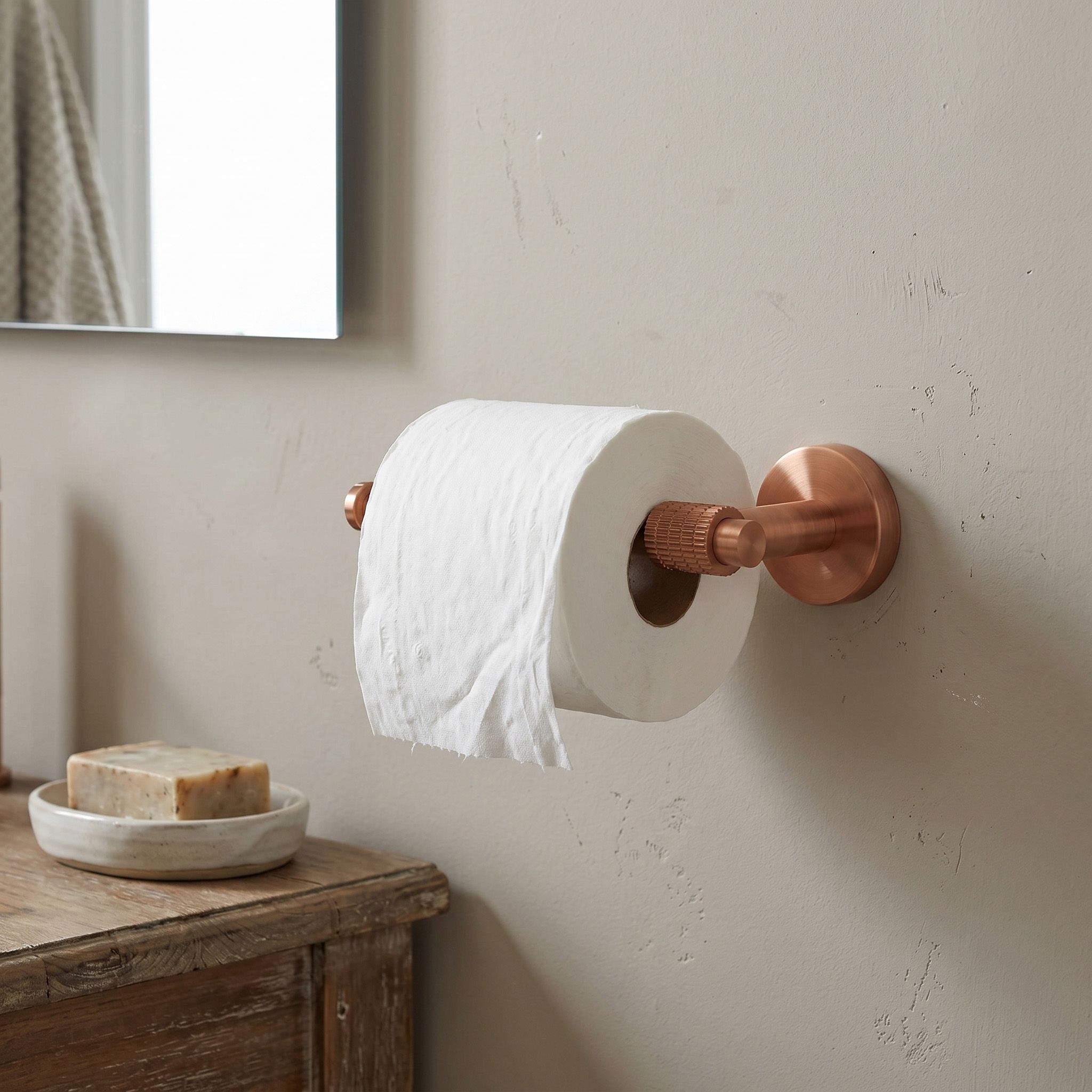 Ručka za WC papir 29105 Riwon Brush Copper