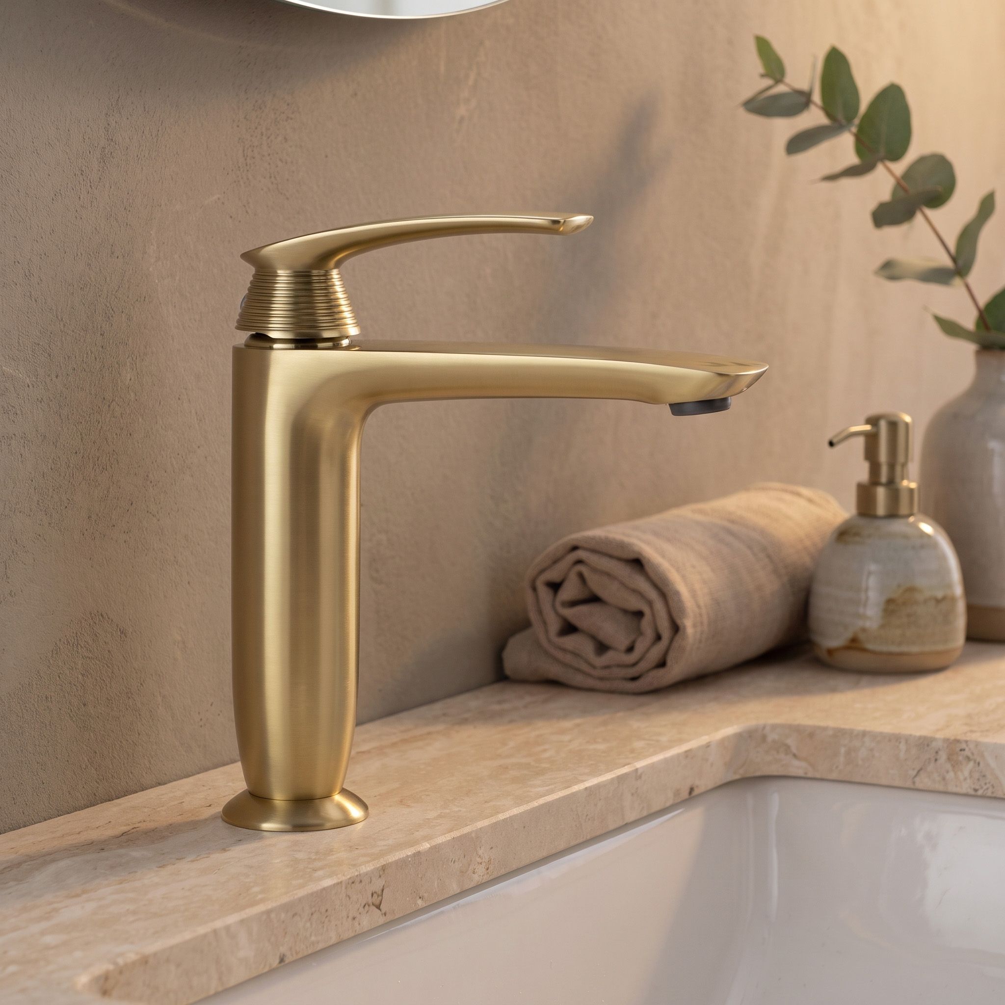 SLAVINA ZA UMIVAONIK PREMIUM Rea Como Brush Gold Low