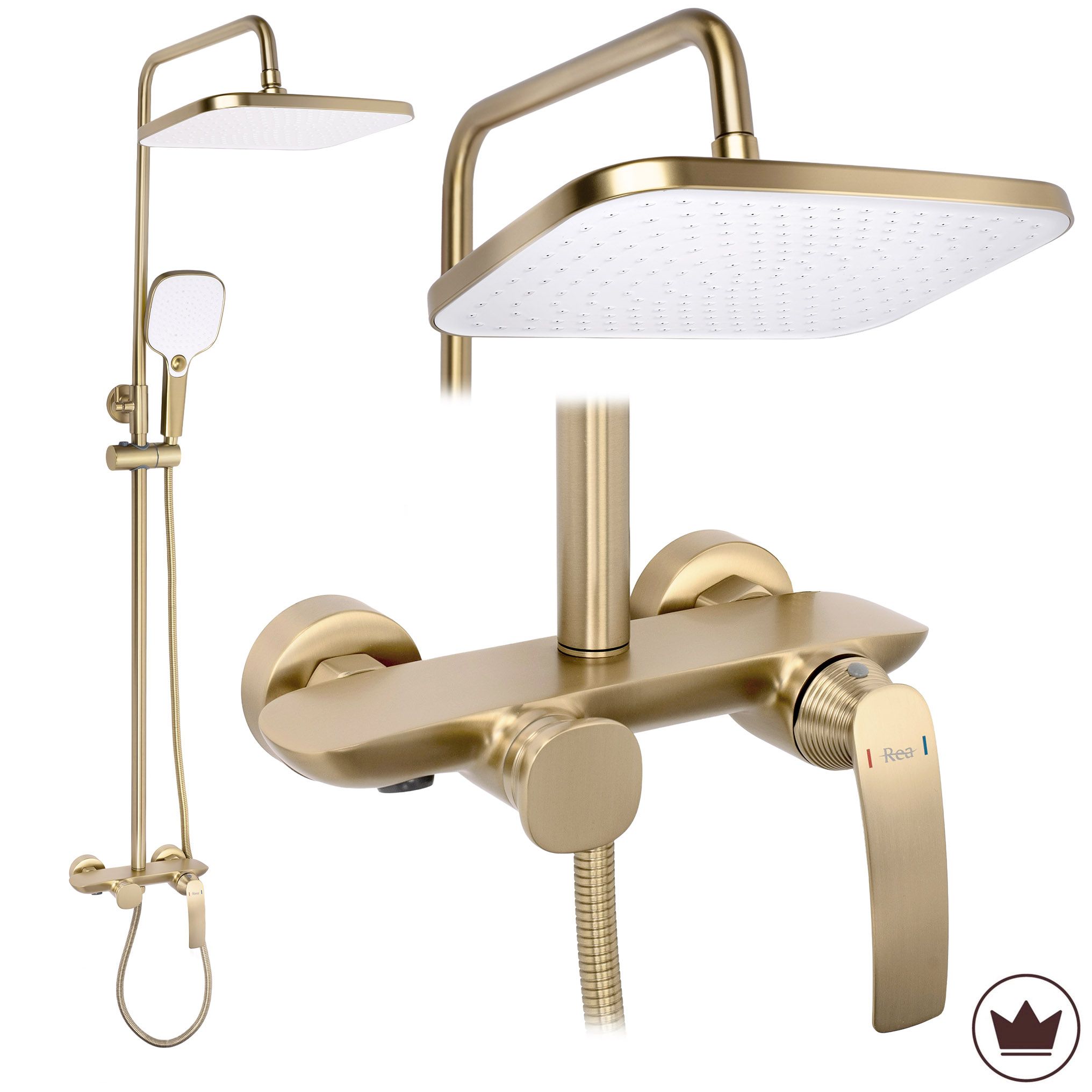 Tuš set PREMIUM Rea Como M1 Brush Gold