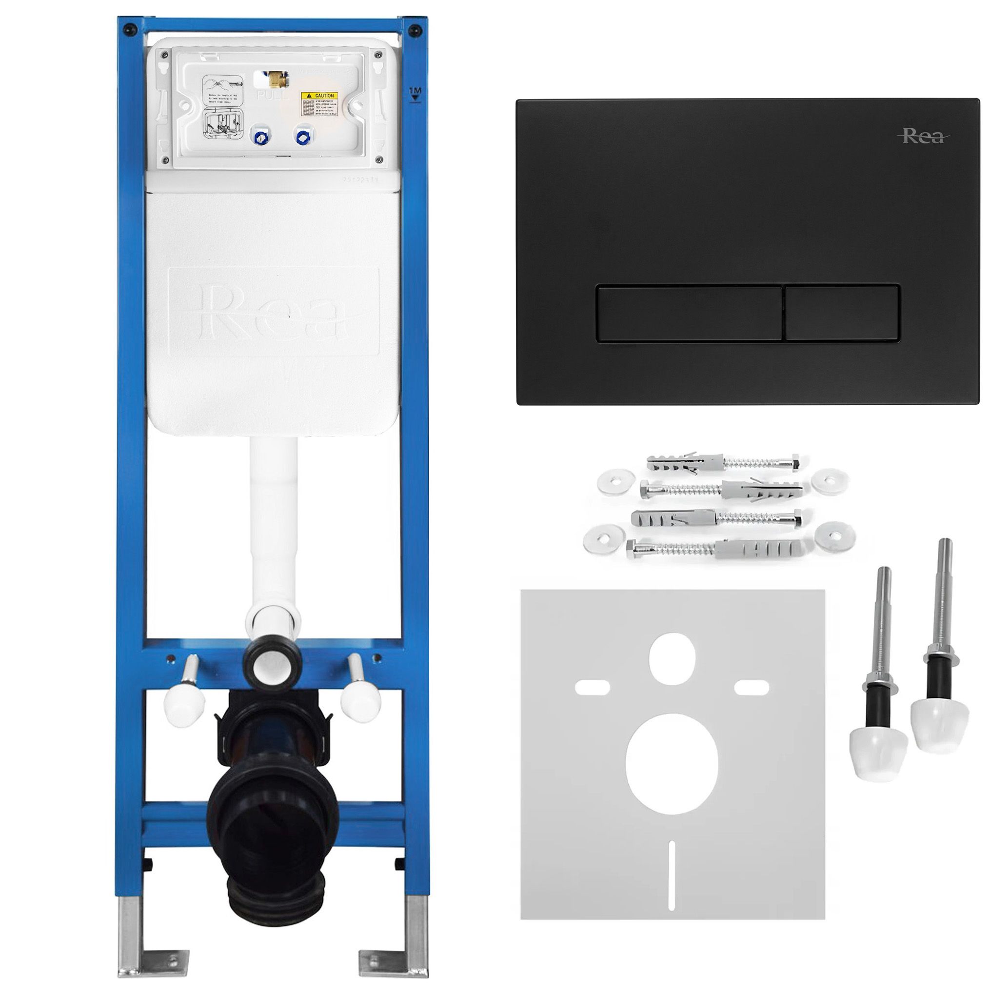 Podžbukni Set za WC Slim 024N s HD Black Tipkom