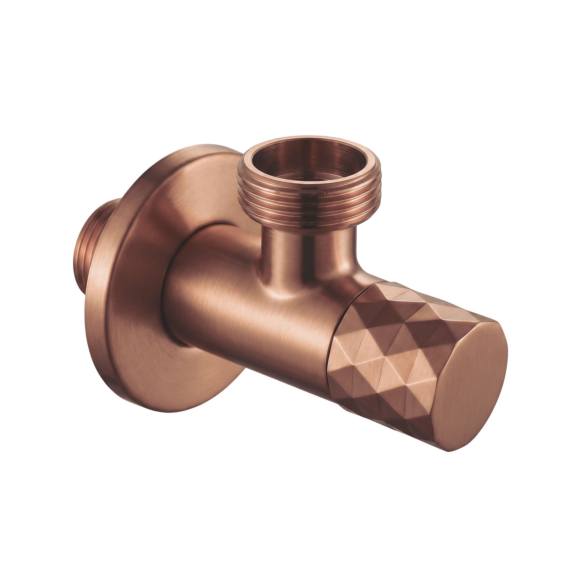 Kutni ventil Diamond 03 1/2" x 3/4" Brush Copper