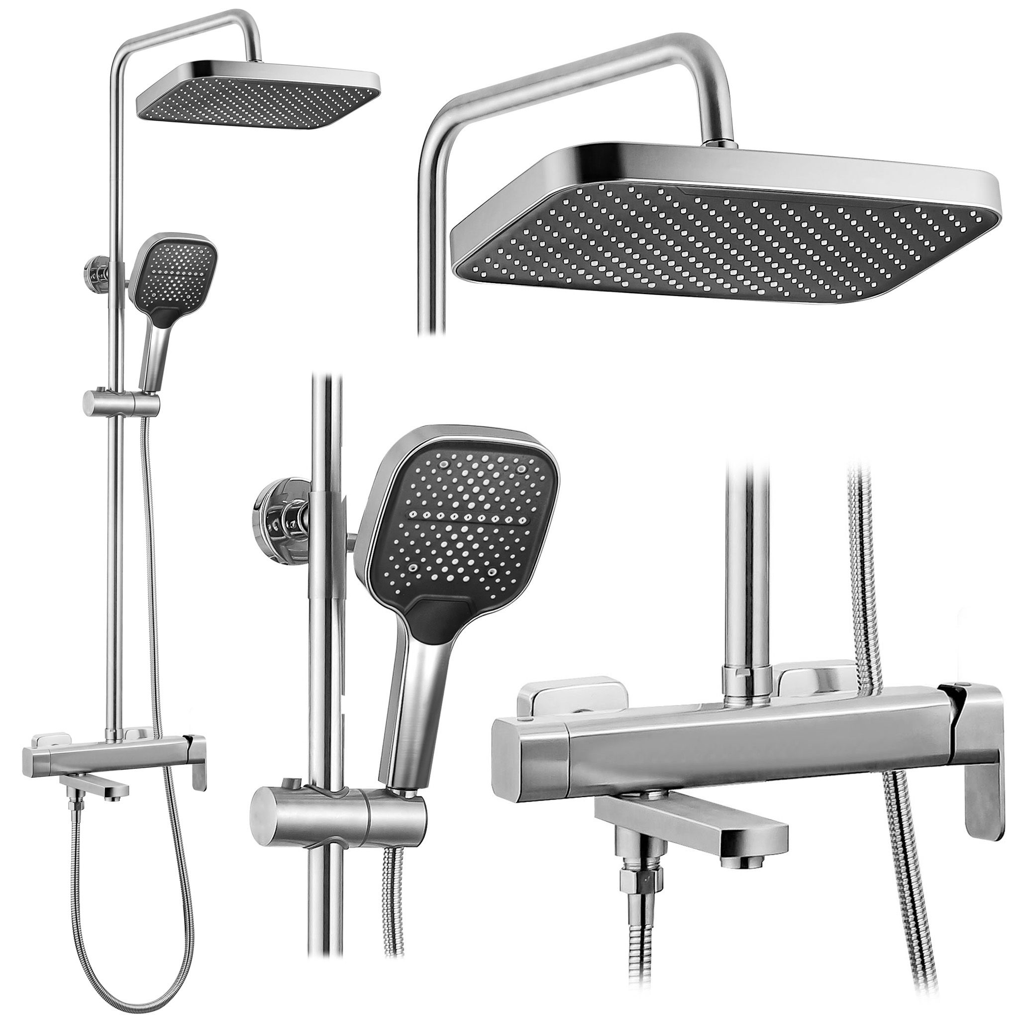 Tuš set Rea Arlo Brush Nickle