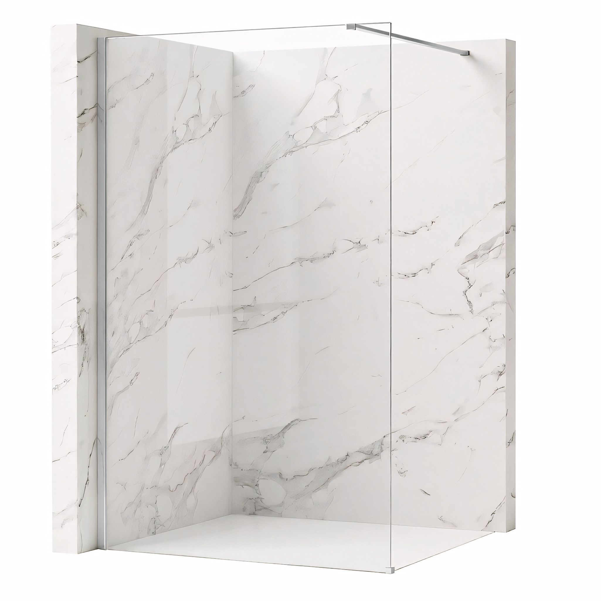 Tuš zaslon Rea Flexi Transparent / Chrome 80