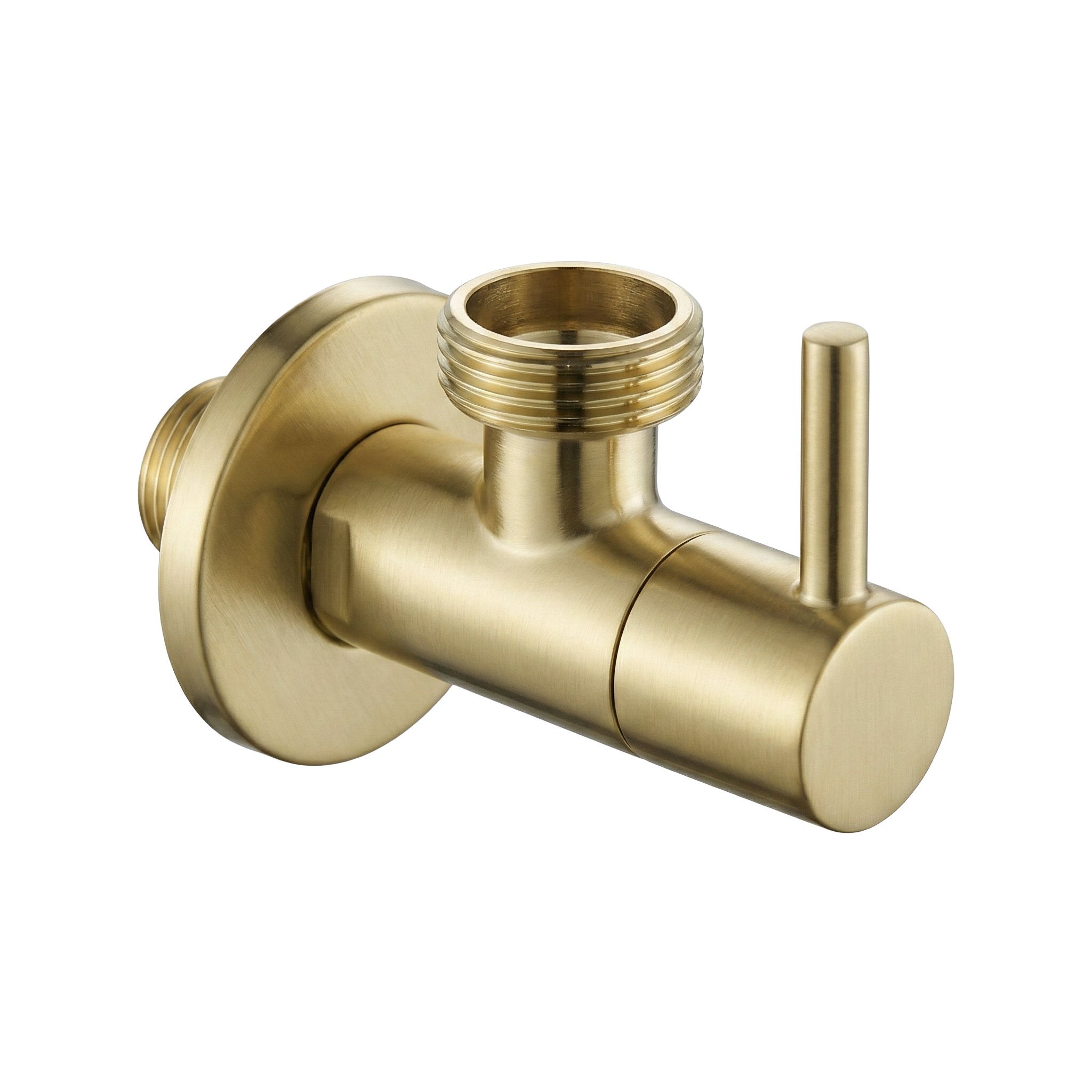 Kutni ventil 1/2" x 3/4" Brush Gold