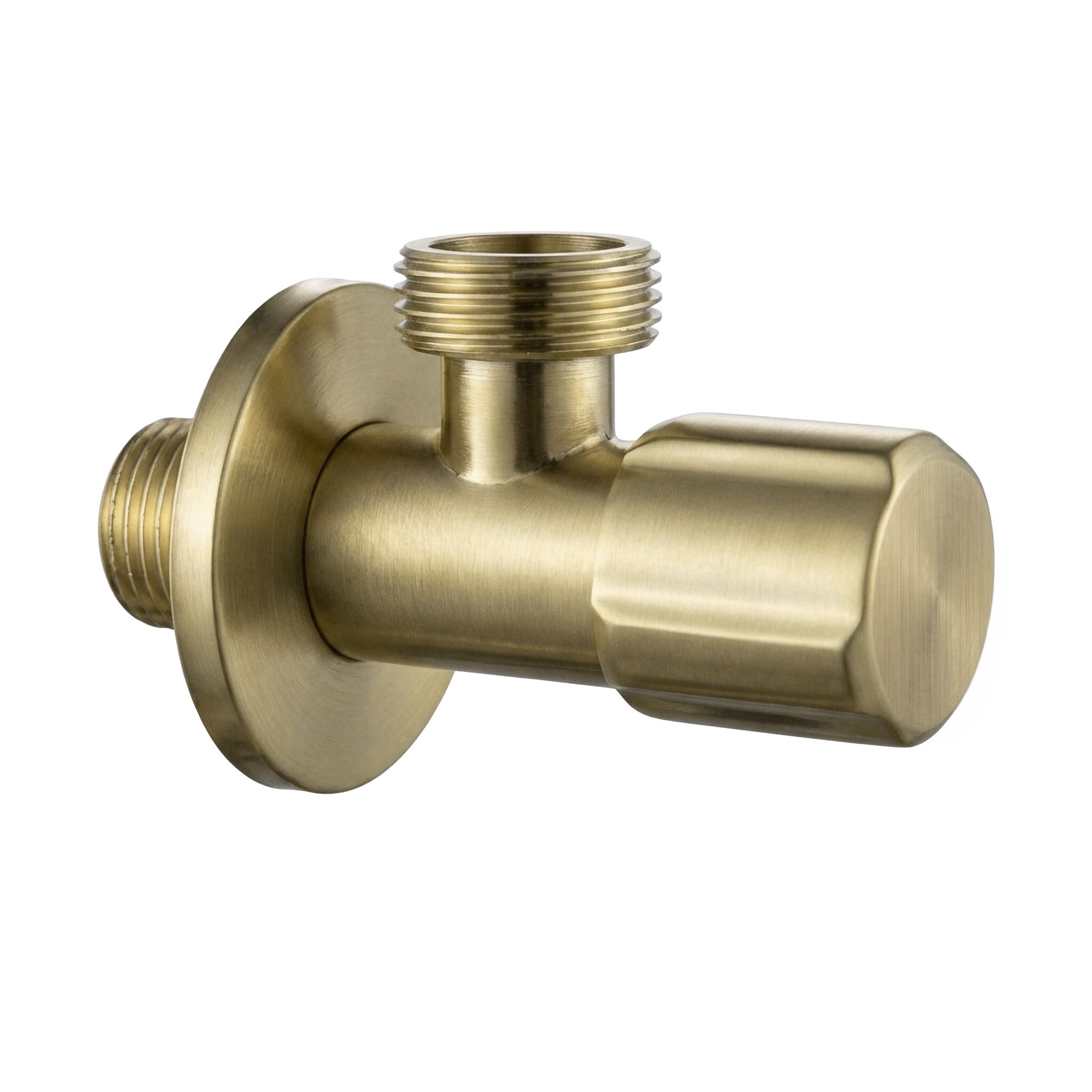 Kutni ventil 02 1/2" x 3/4" Brush Gold