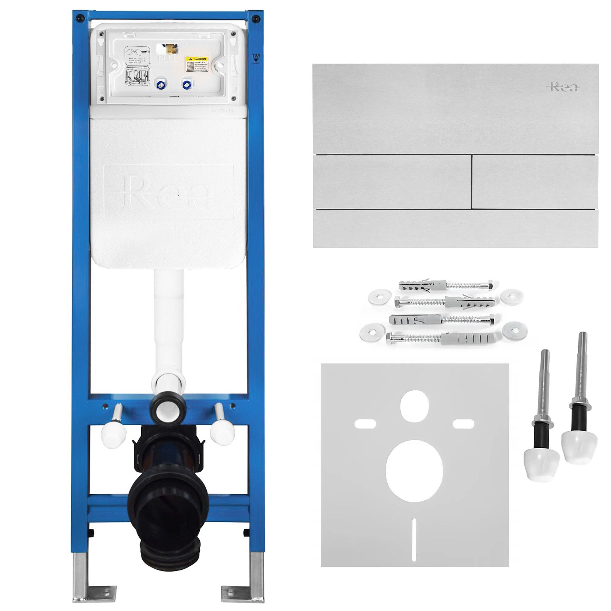 Podžbukni Set za WC Slim 024N s T Brush Steel Tipkom
