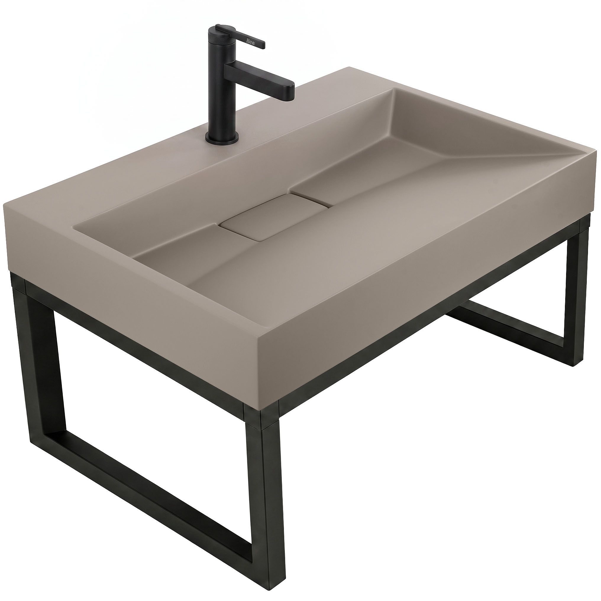 Nablatni umivaonik Rea GOYA TAUPE 70CM + stalak