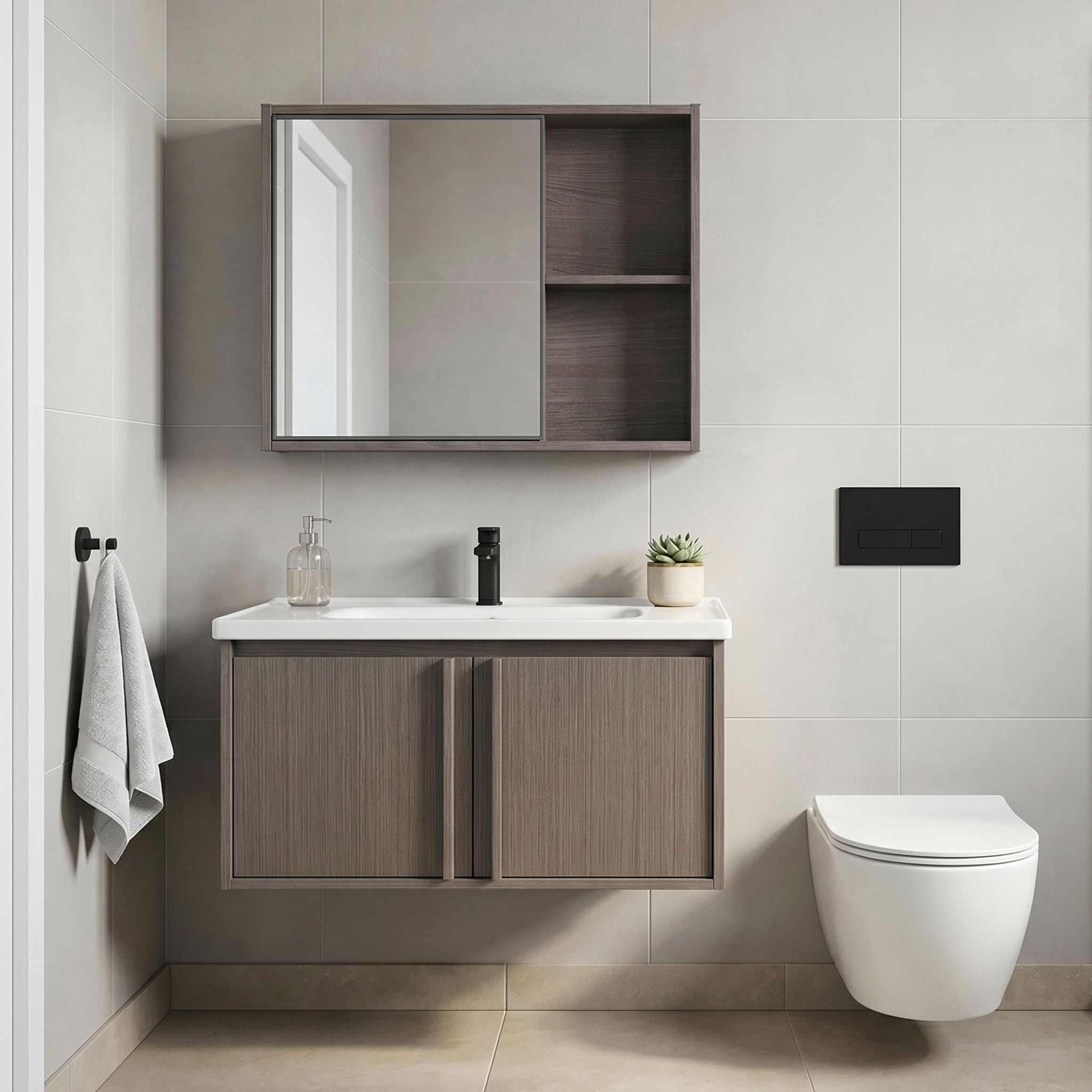 Set kupaonskog namještaja s umivaonikom Gama T25023 KJM 80CM