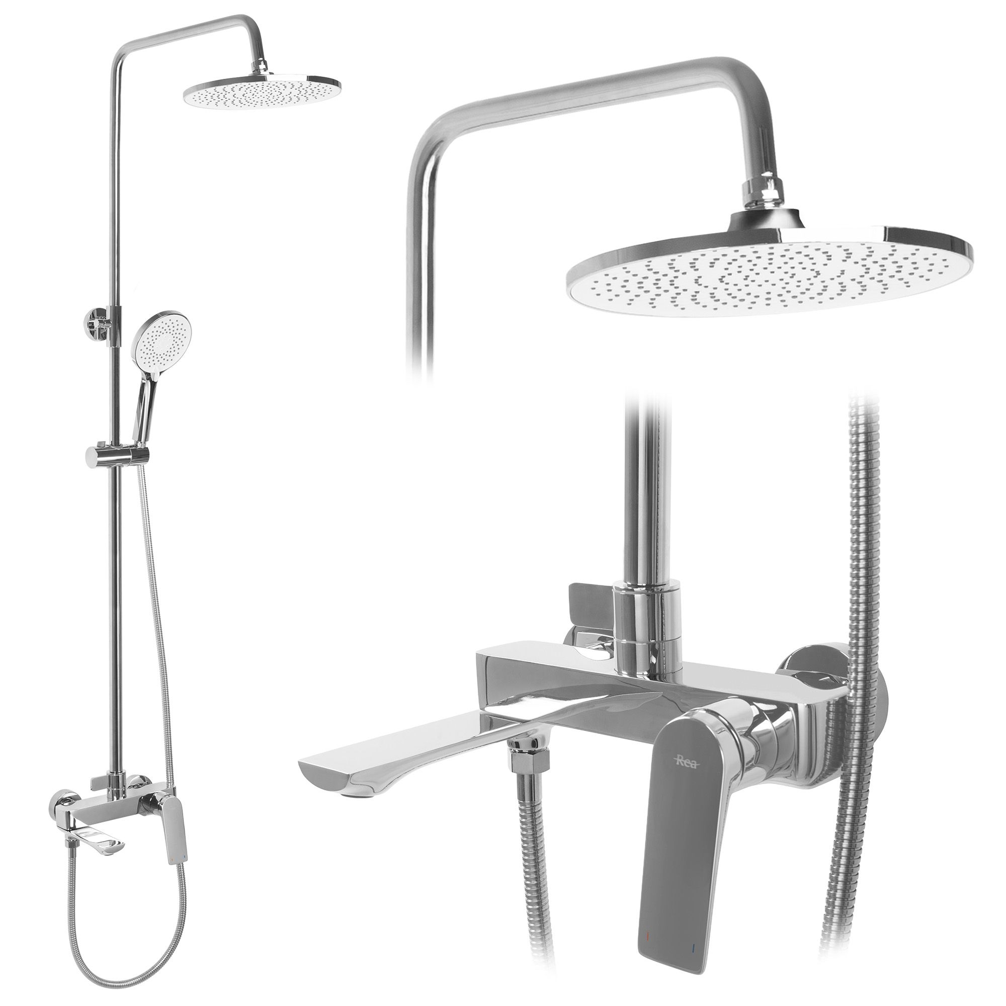 Tuš set REA AVALON CHROME