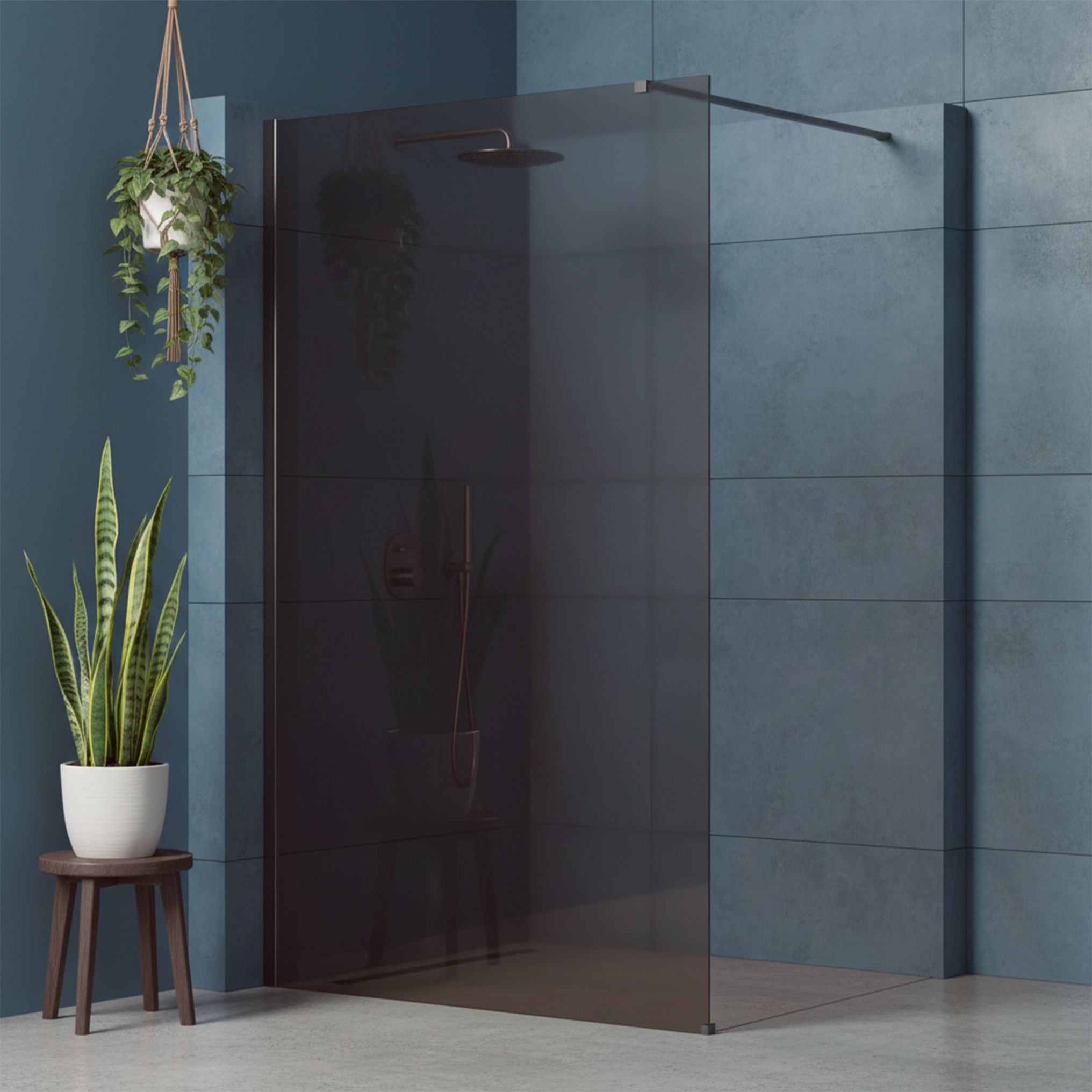 Tuš zaslon Rea Flexi Brown / Titan 110