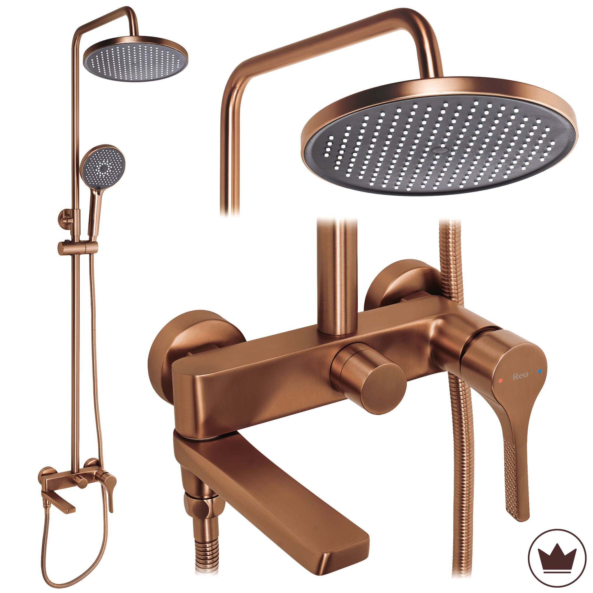 Tuš set PREMIUM Rea Maxim Brush Copper
