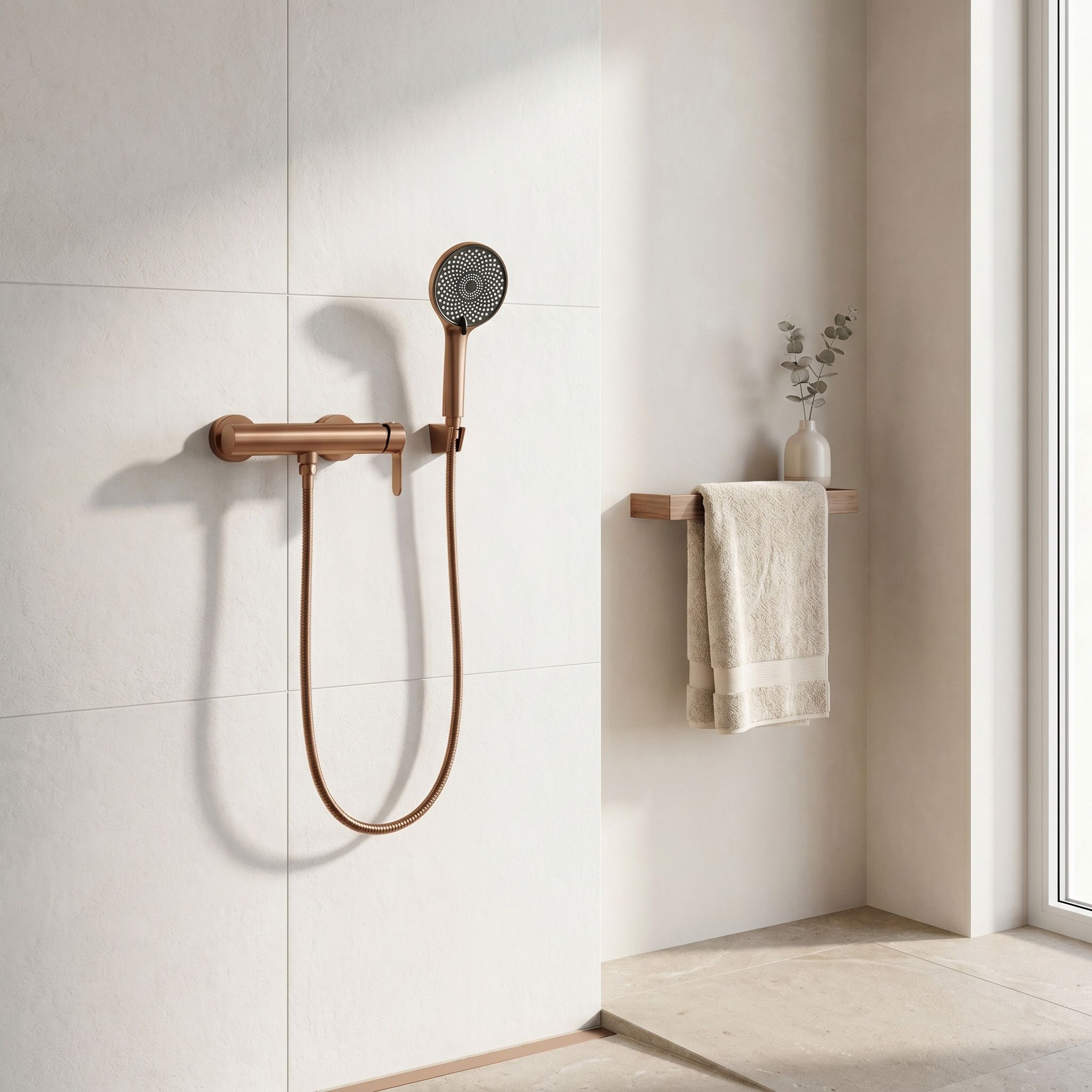 Tuš baterija REA Arcos Brush Copper