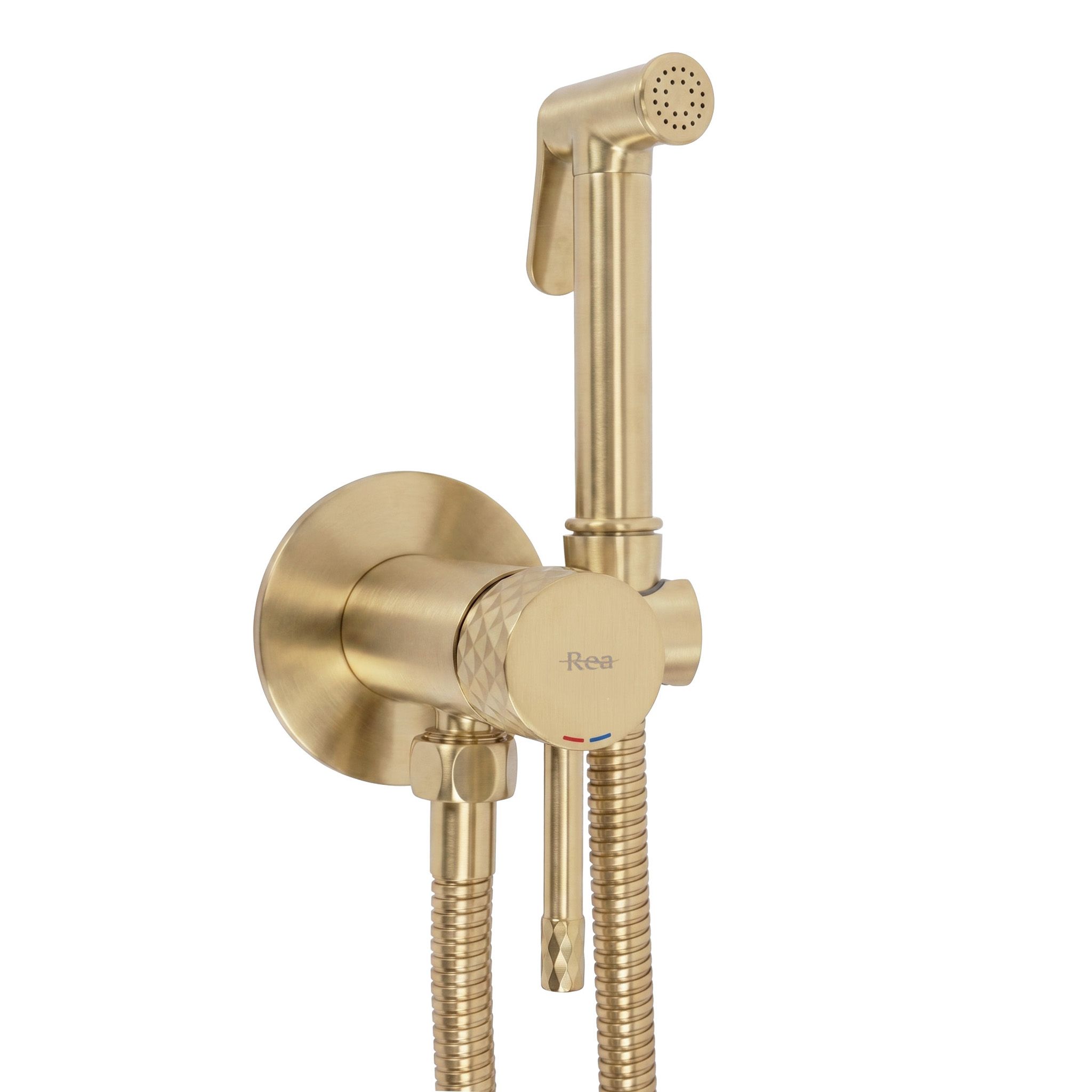 Miješalica za bide Rea Lungo Loop Diamond Brush Gold
