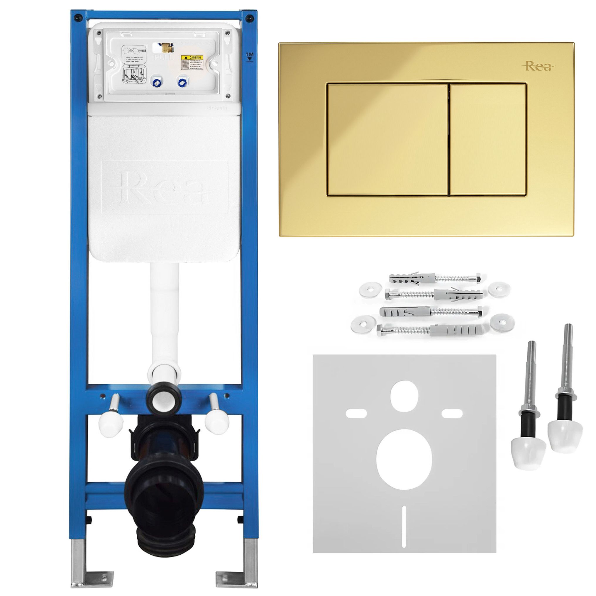 Podžbukni Set za WC Slim 024N s J Gold Tipkom