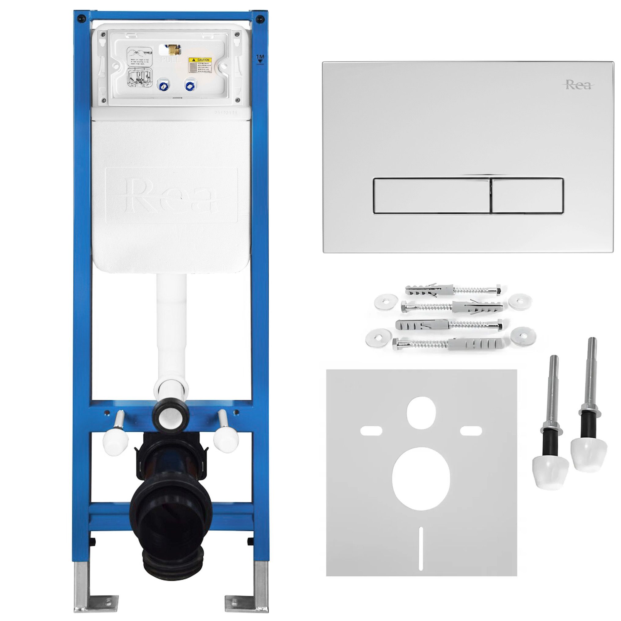 Podžbukni Set za WC Slim 024N s HD Chrome Tipkom