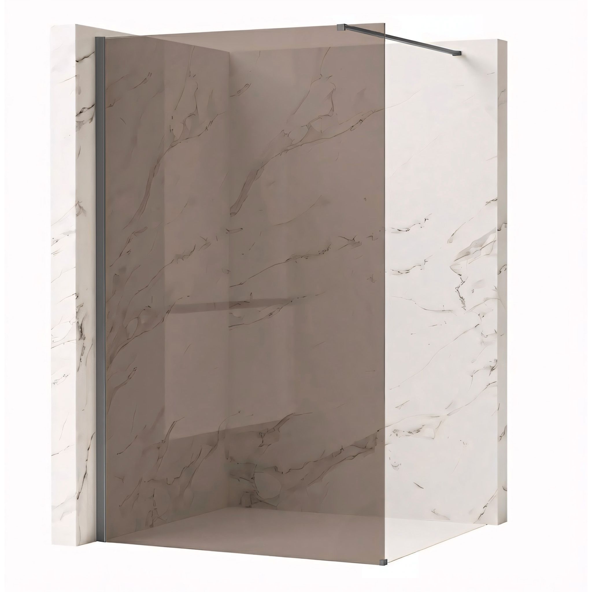 Tuš zaslon Rea Flexi Brown / Titan 120