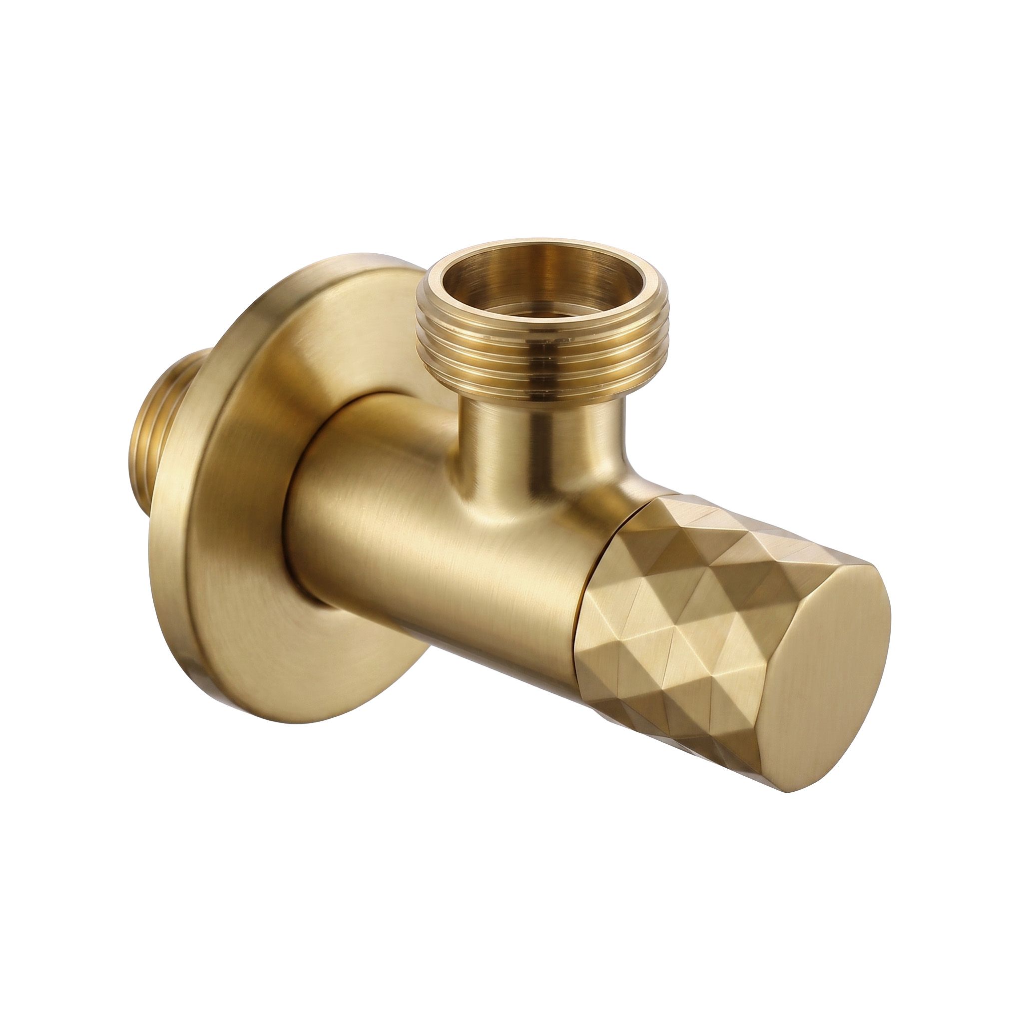 Kutni ventil Diamond 03 1/2" x 3/4" Brush Gold