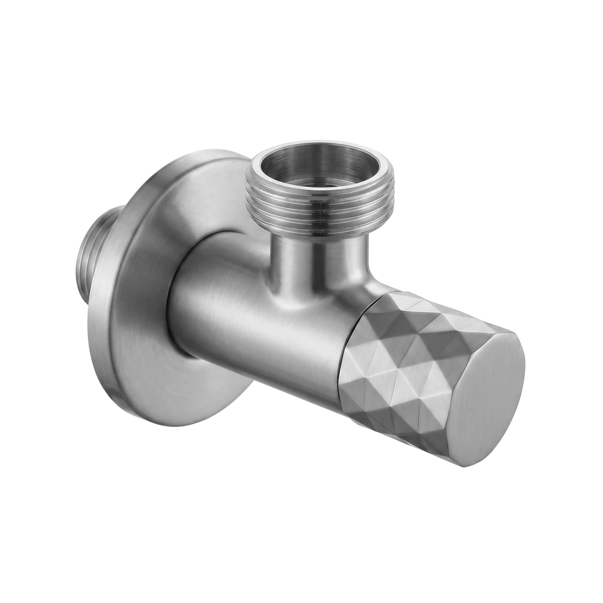 Kutni ventil Diamond 03 1/2" x 3/4" Brush Nickel
