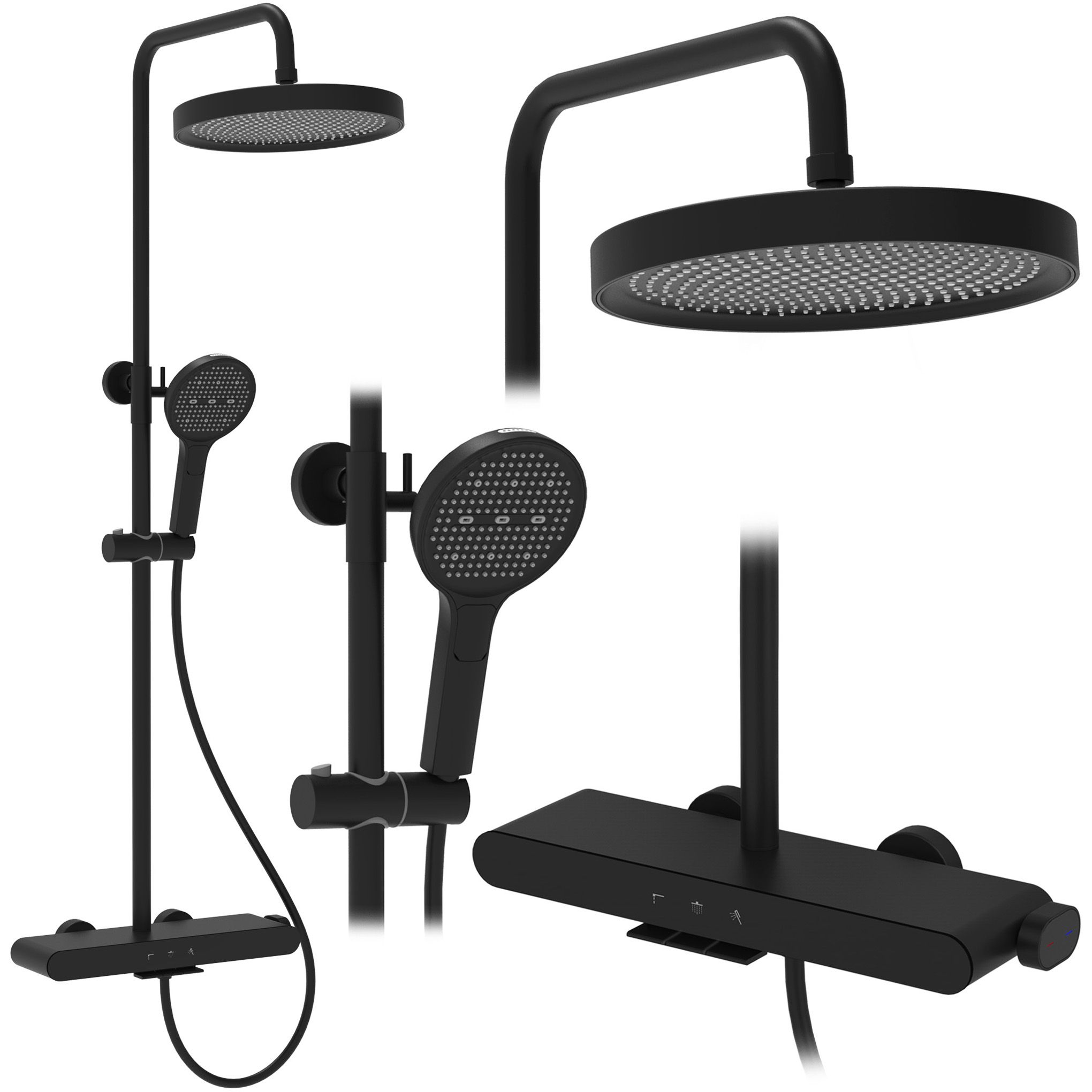 Tuš set REA Farel Black