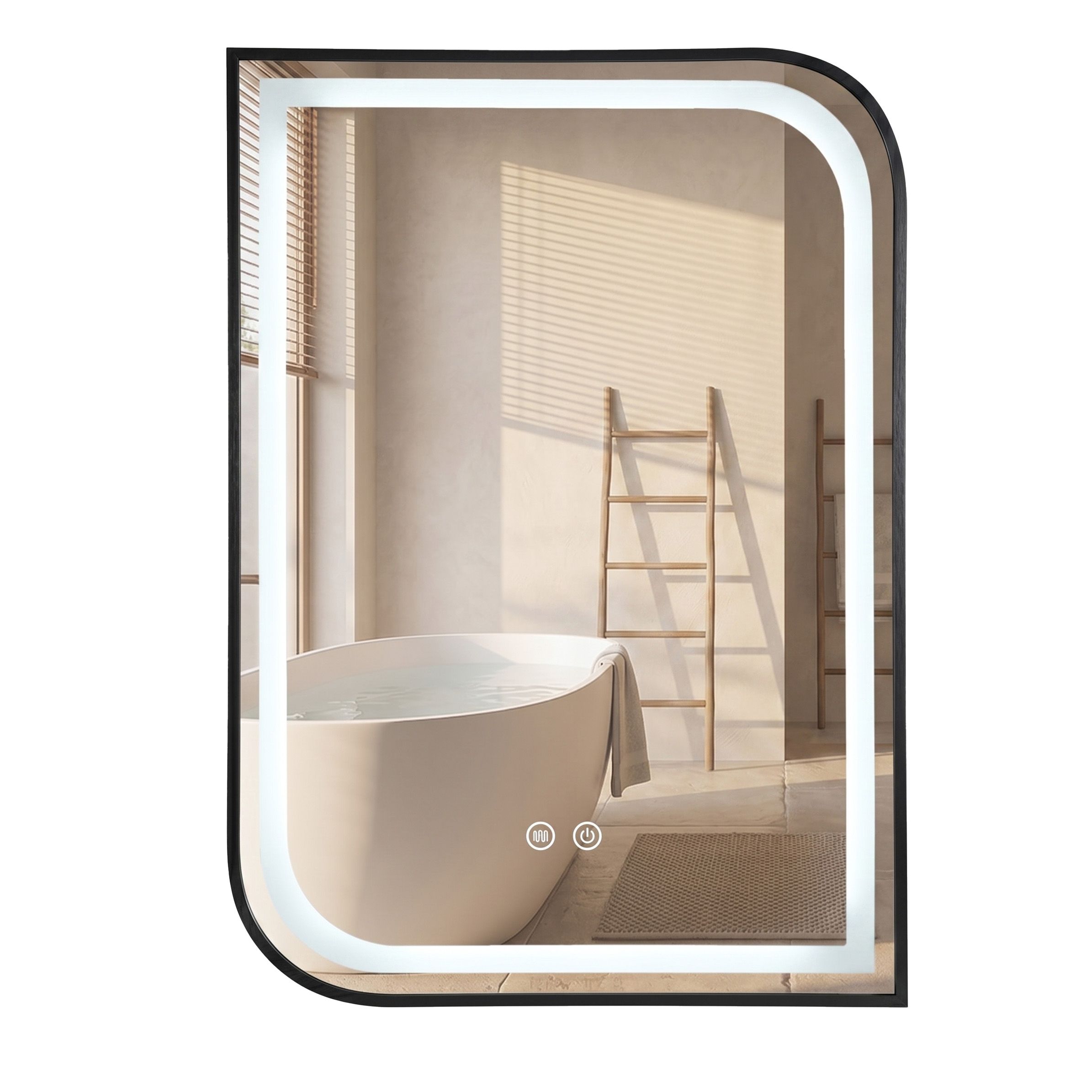 Ogledalo LED ZONE 80X60 BLACK