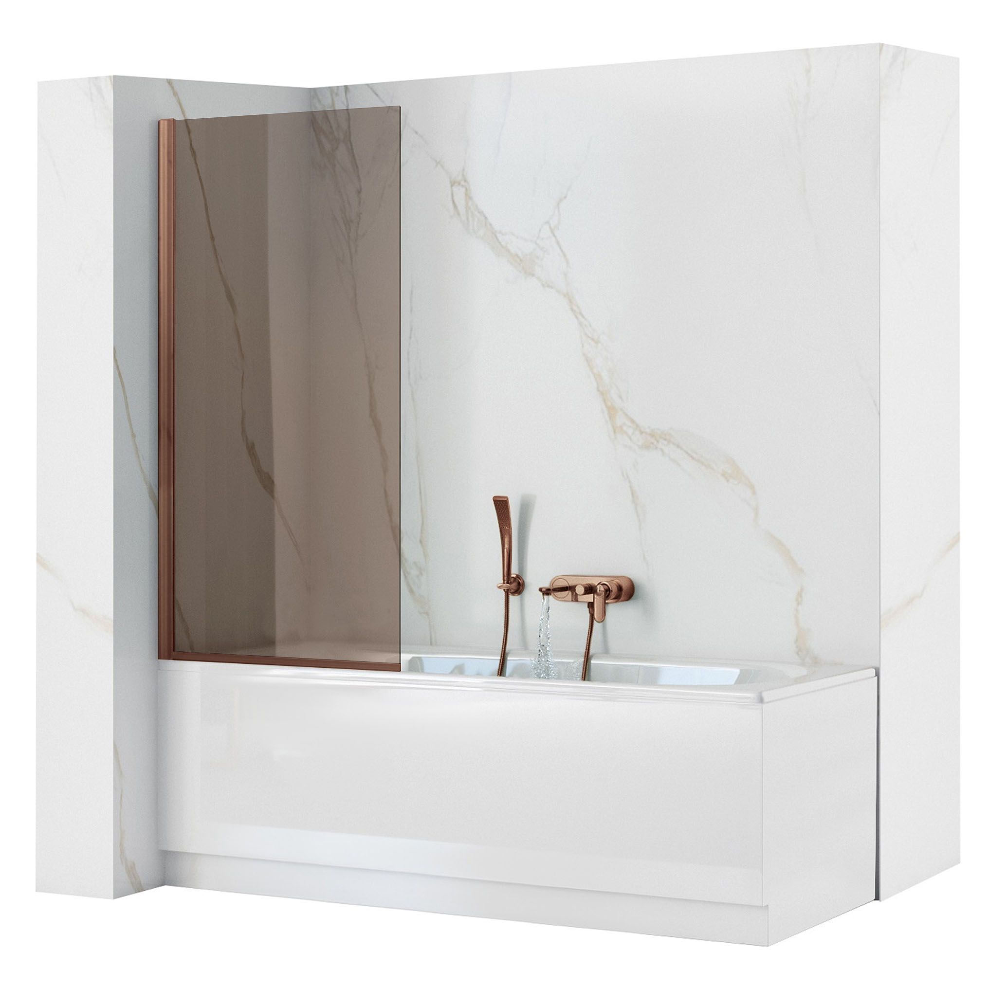 Zavjesa za kadu Rea Elegantno Brush Copper 70