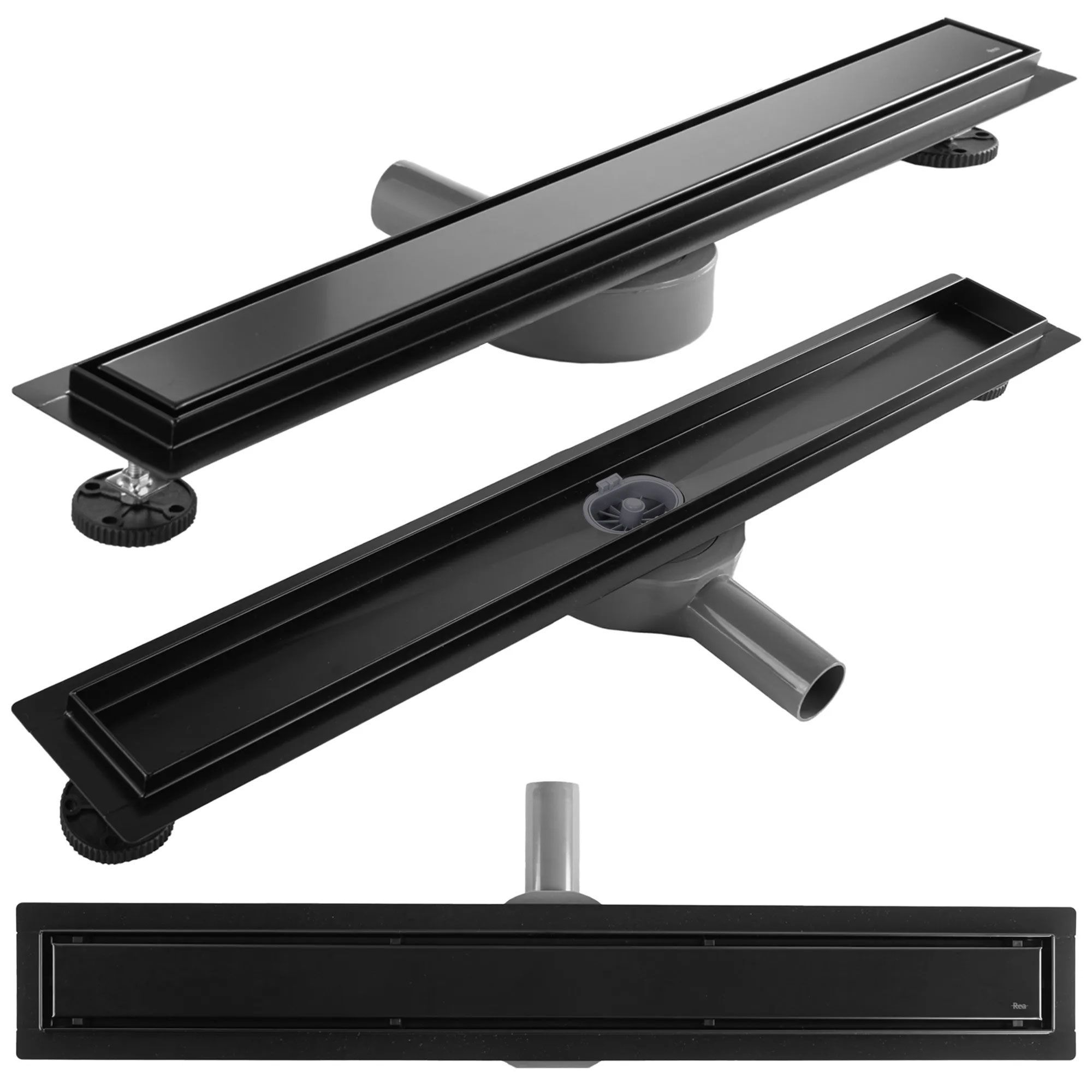 Tuš kanalica REA Neox pro Black 70