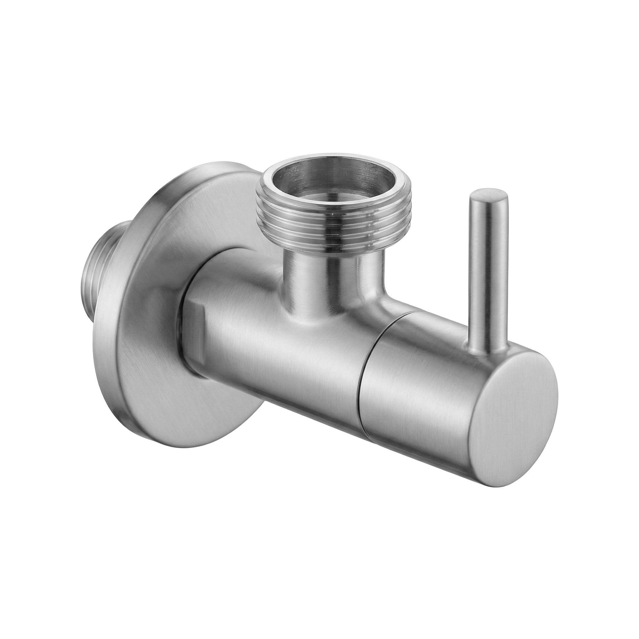Kutni ventil 1/2" x 3/4" Brush Nickel