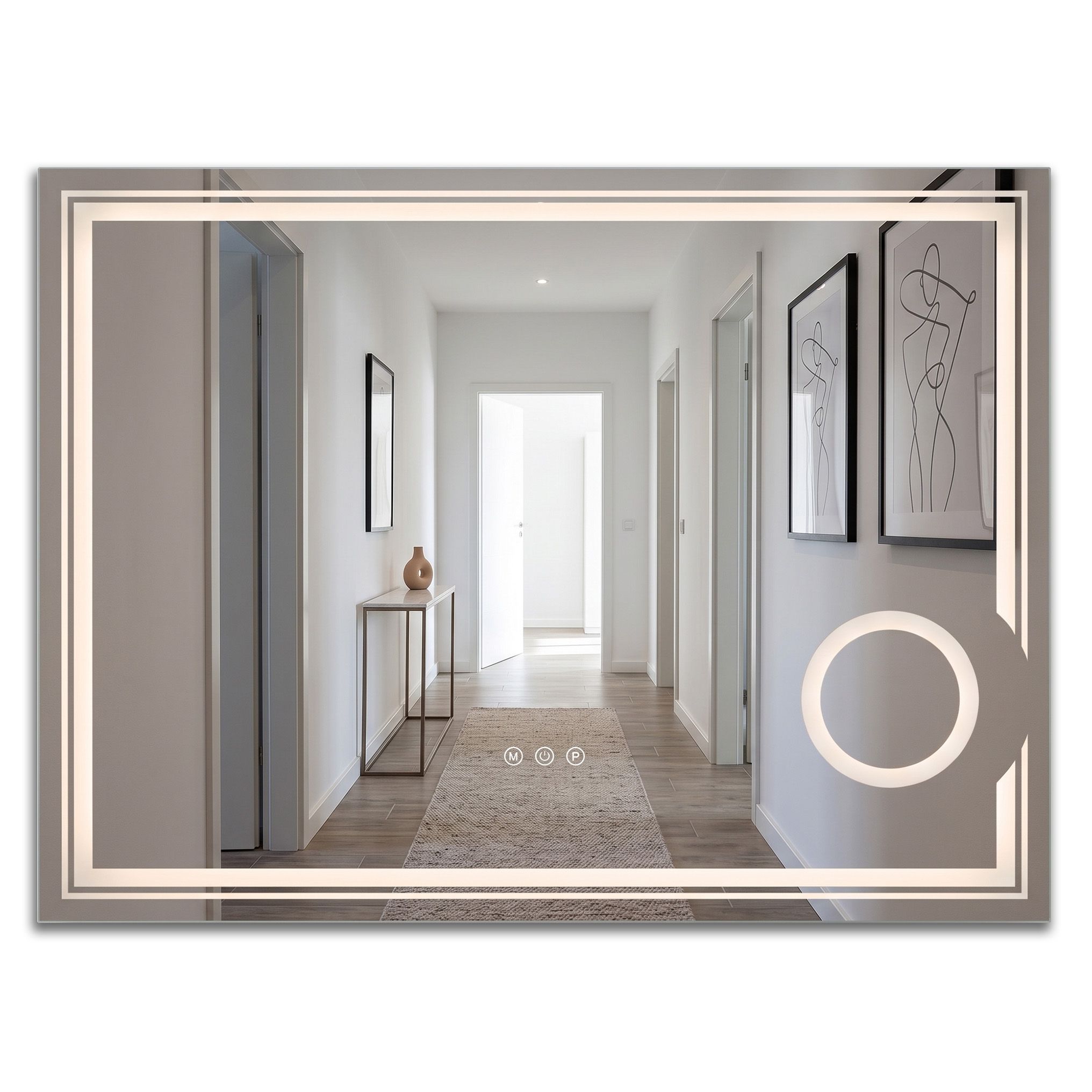 Ogledalo LED 80x60cm HAVEN