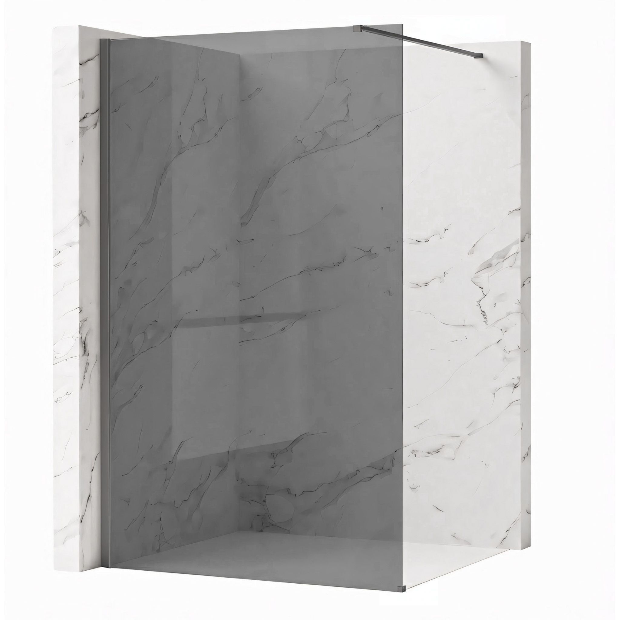 Tuš zaslon Rea Flexi Grey / Titan 130