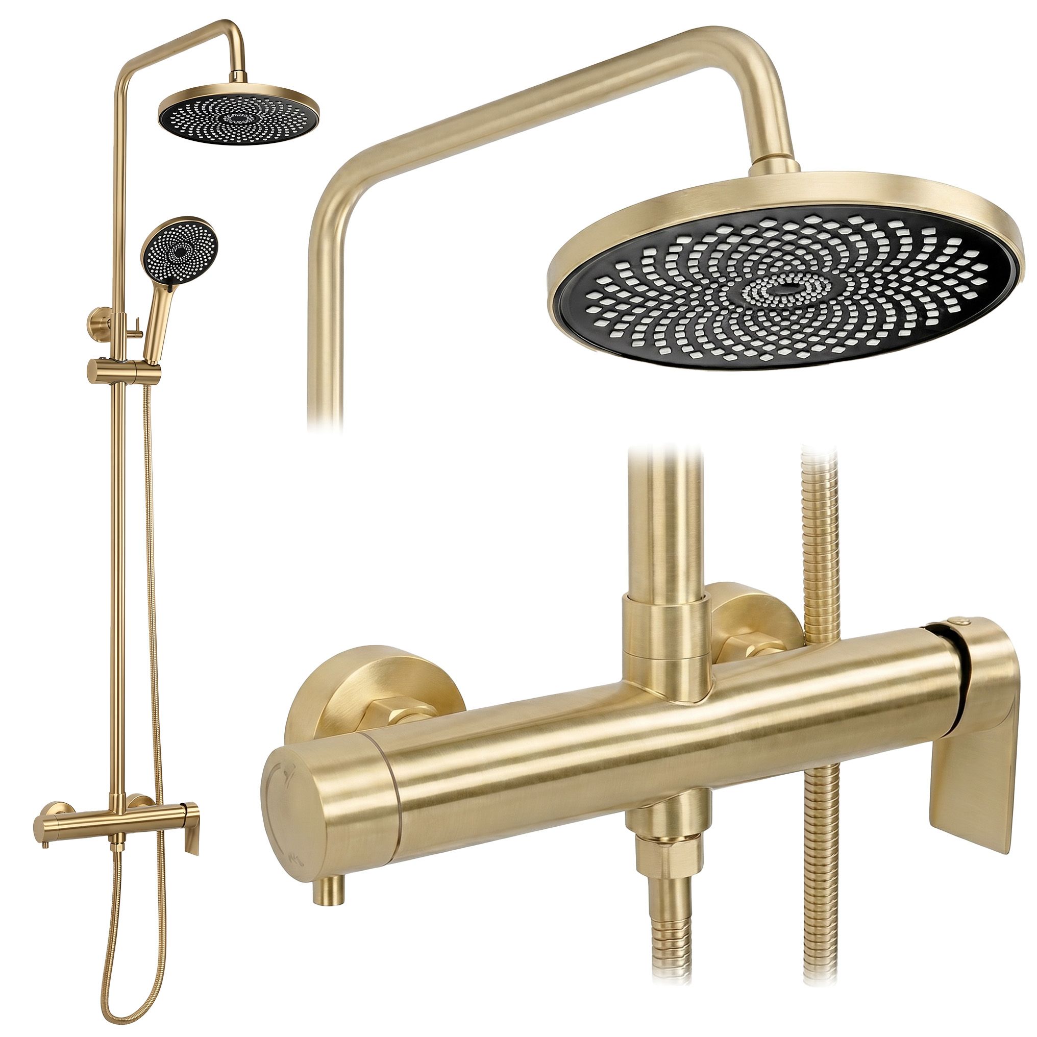 Tuš set Rea Hunter Brush Gold